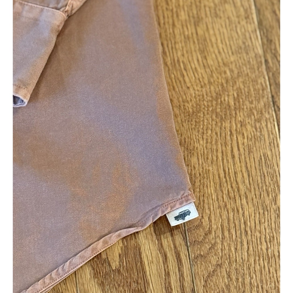 Peter Millar Mountainside Collection Chambray Shirt XL Mauve Cotton Silk Blend - Picture 5 of 8